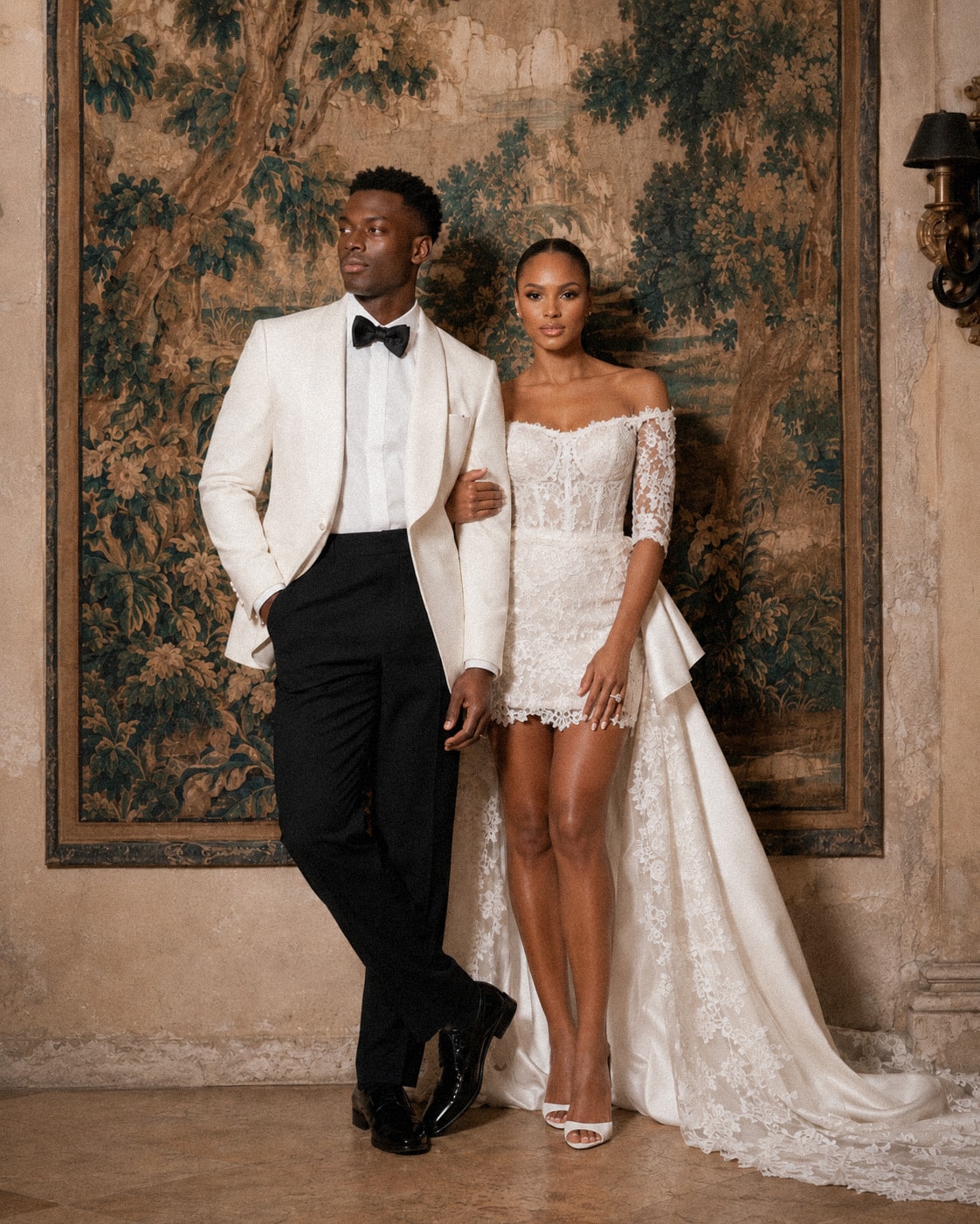 Editorial wedding scene